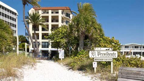 El presidente siesta key - Property Details. El Presidente Condominiums offers this three bedroom three bathroom vacation rental on the white sands of Siesta Key on the Gulf of Mexico. Enjoy the beautiful view from this newly …